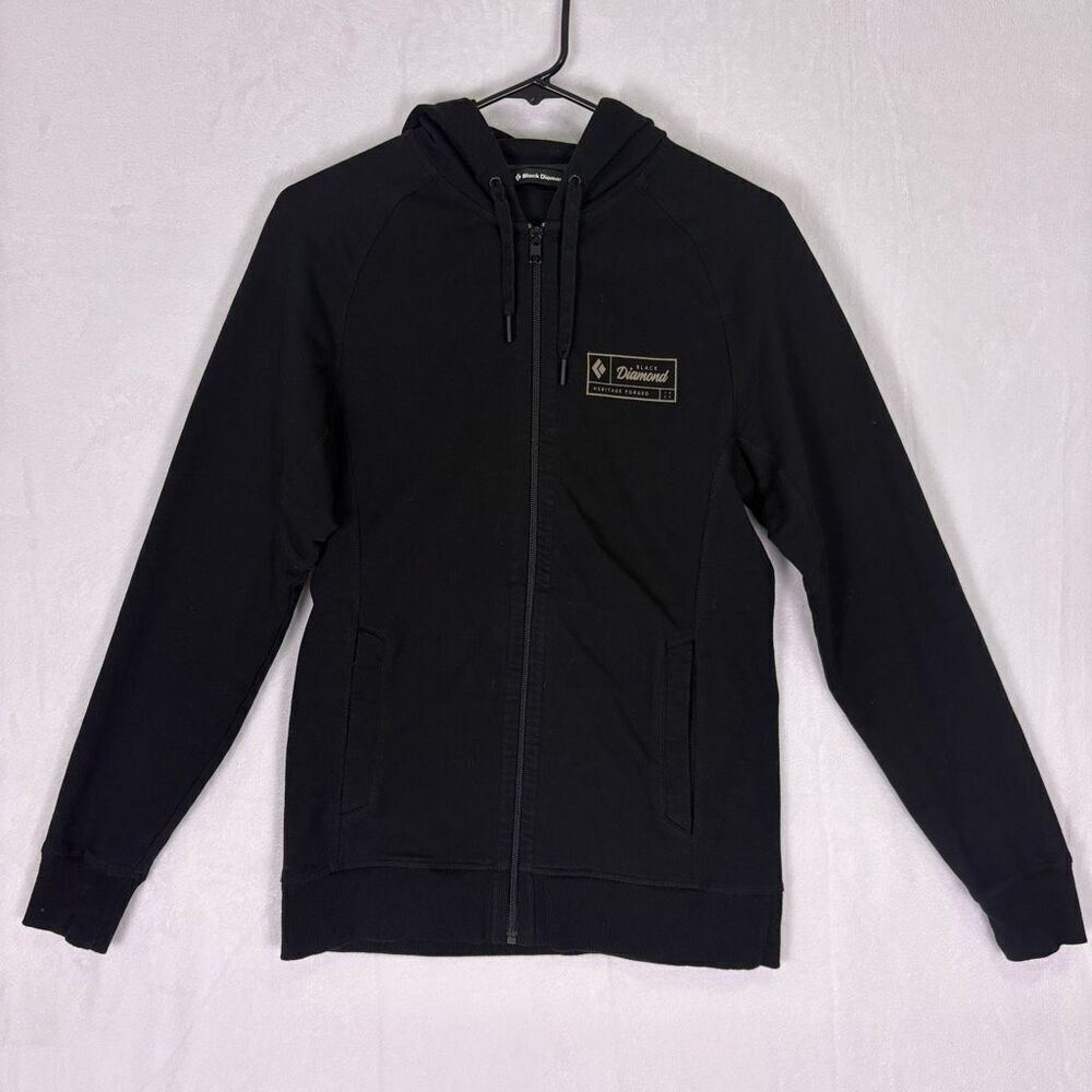 Black Diamond Black Hooded Zip Up Sweatshirt Women's XS